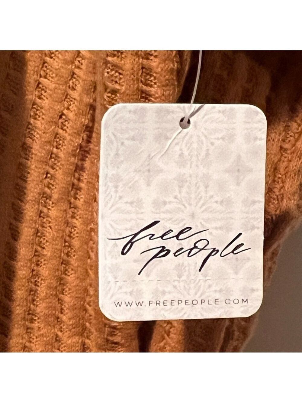 FREE PEOPLE JUICY LONG SLEEVE TOP Size-S & M. Waffle knit material - Picture 3 of 6